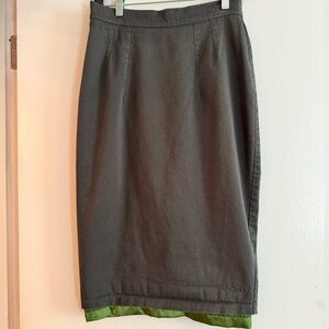 Olive Pencil Skirt